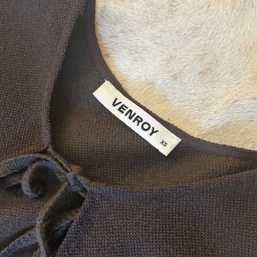 VENROY Tie Cover Up Cardigan Vacation Size XS - Picture 5 of 9